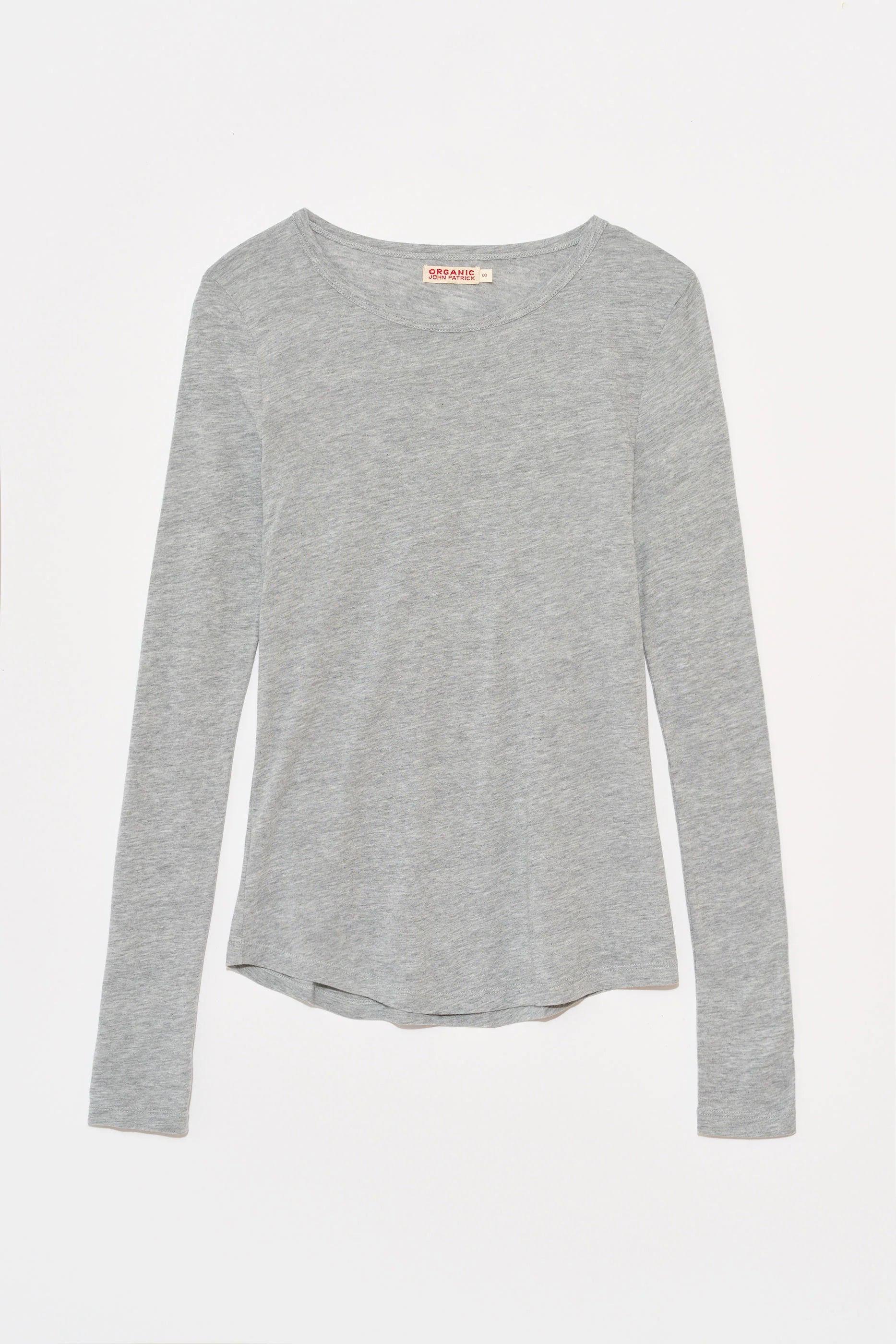 Long Sleeve Shirttail in Grey