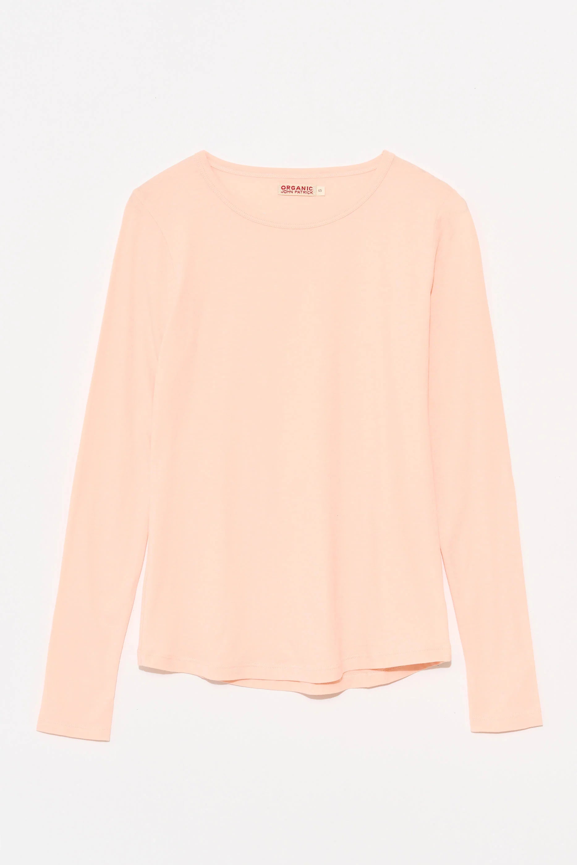 Long Sleeve Shirttail in Pink Mist