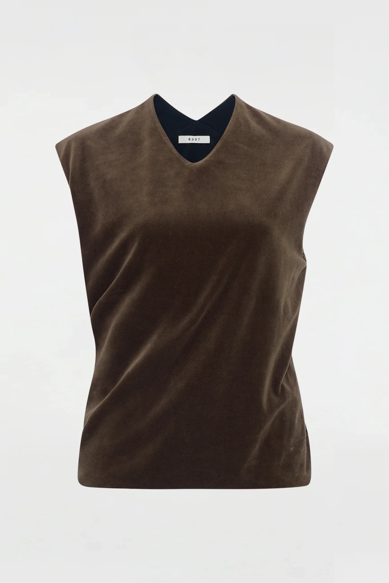 Twisted Velour Vest Mink