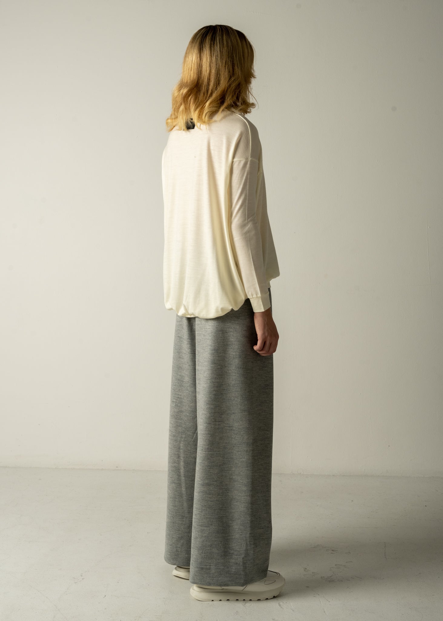 Iva High-Neck Top in Milk