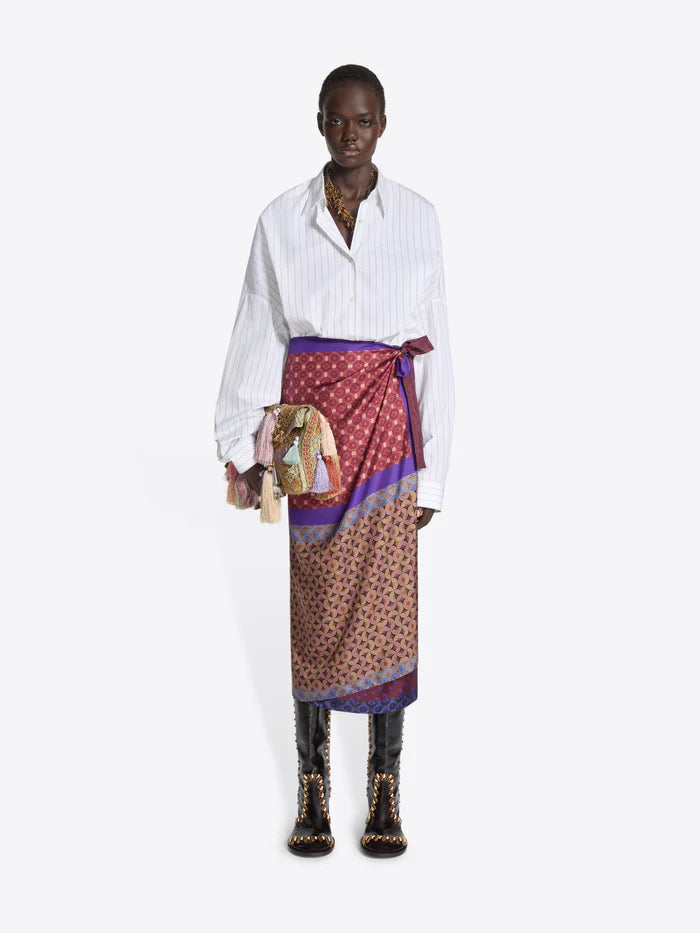 Long Wrap Scarf Skirt