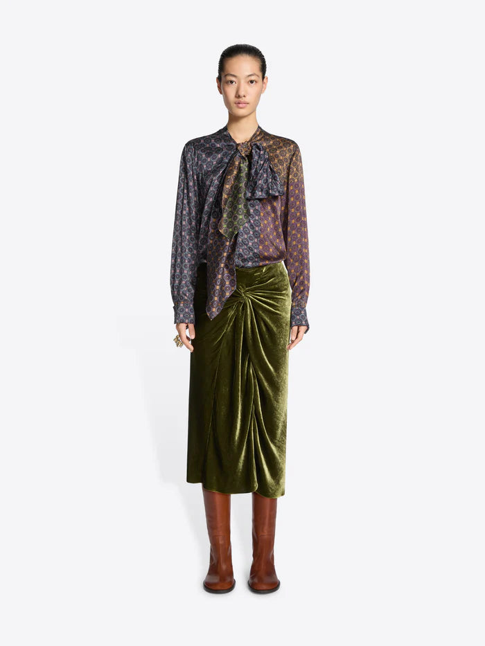 Midi Drape Skirt
