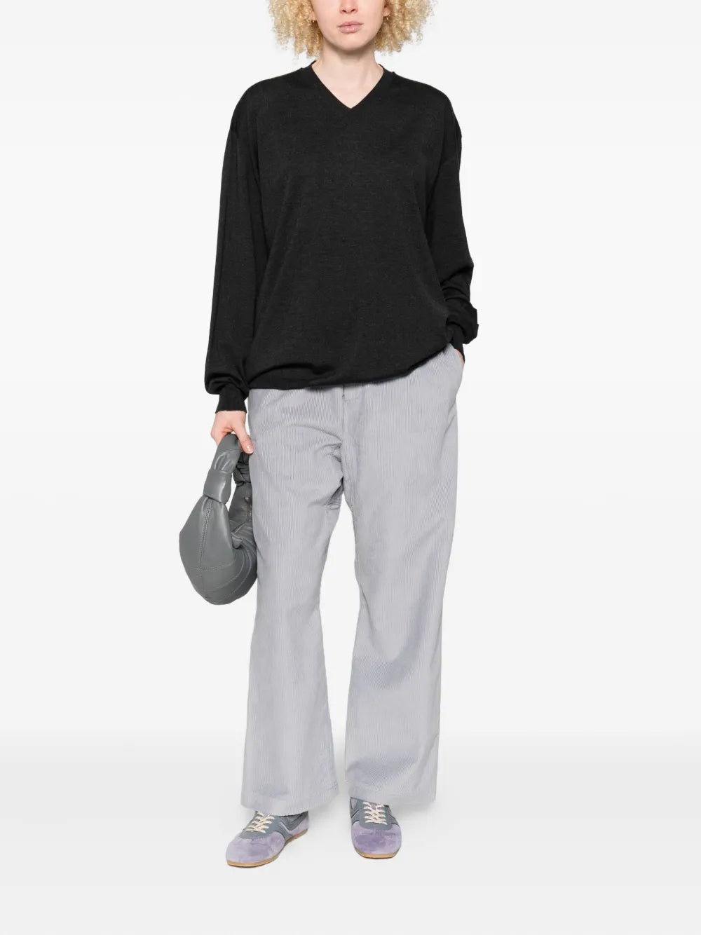 V Neck Wool Sweater