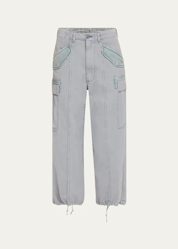 R13  cropped cargo pants