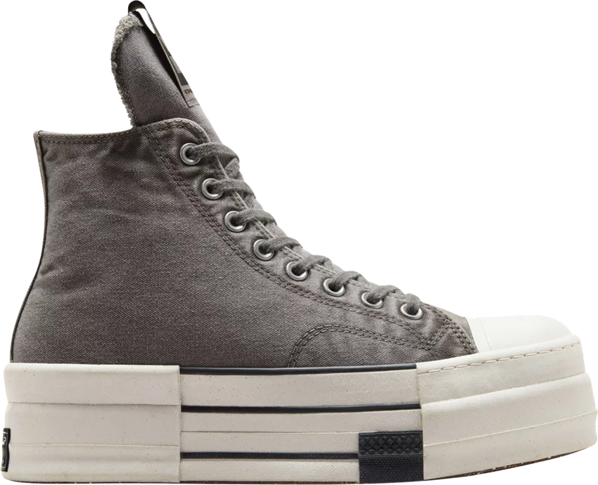 Rick Owens x DRKSHDW DBL DRKSTR Chuck 70 High 'Washed Canvas Pack - Concrete'