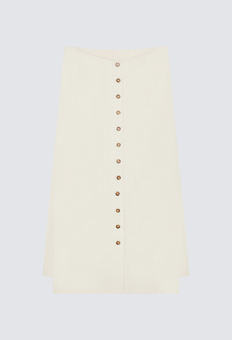Atri Long Buttoned Skirt