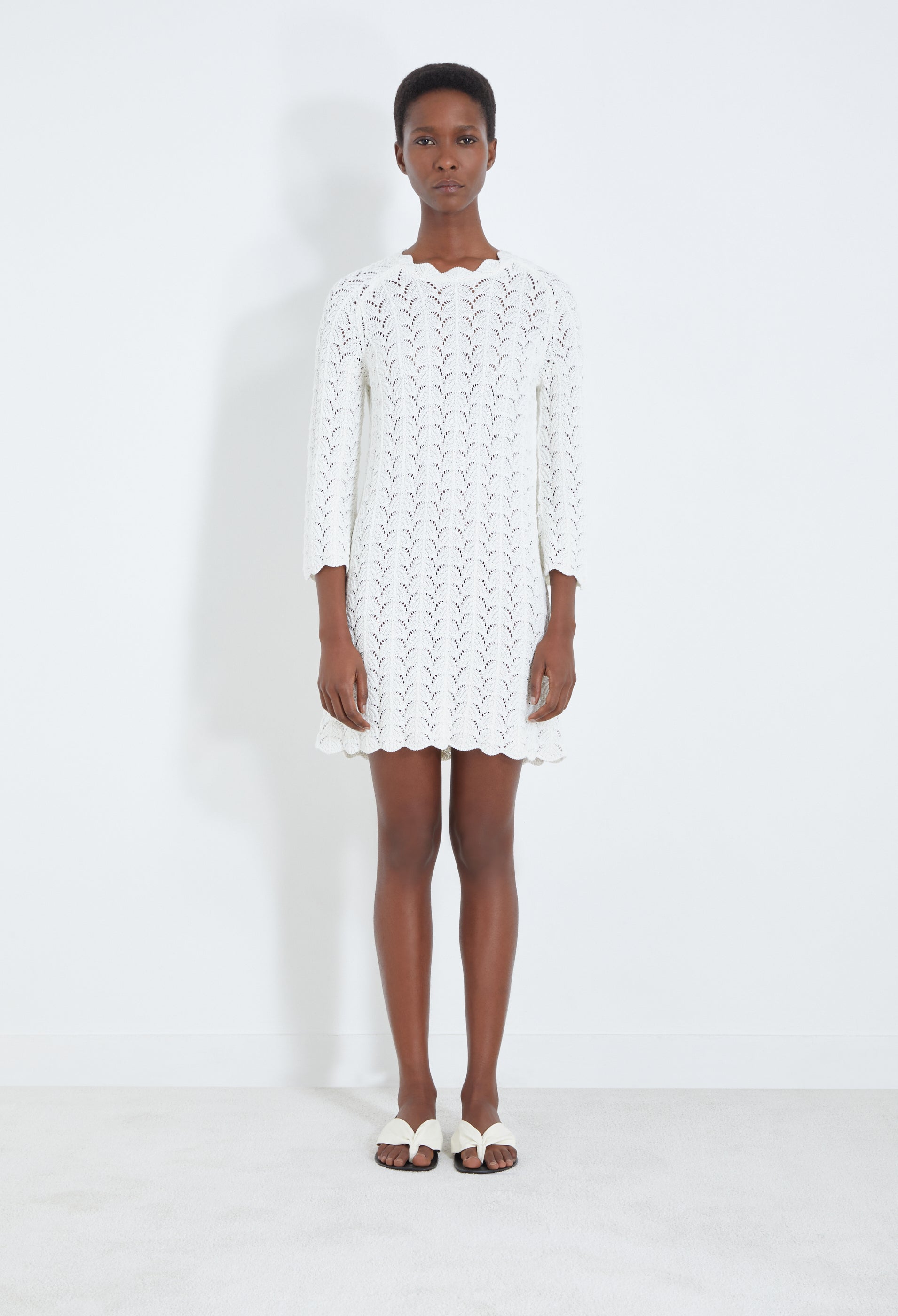 DITU Crochet dress in Ivory