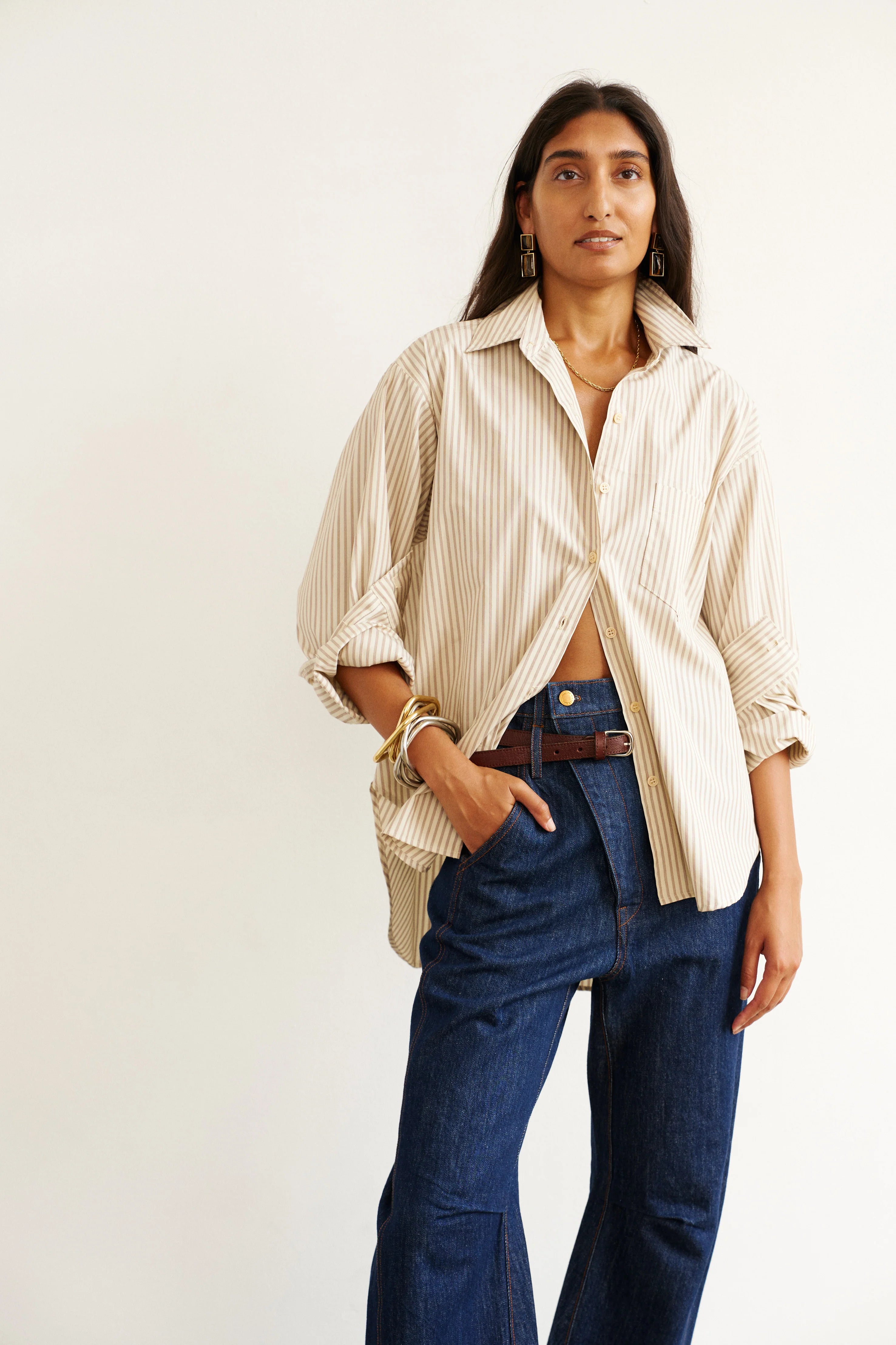 The Weekend Shirt in Chianti Stripe