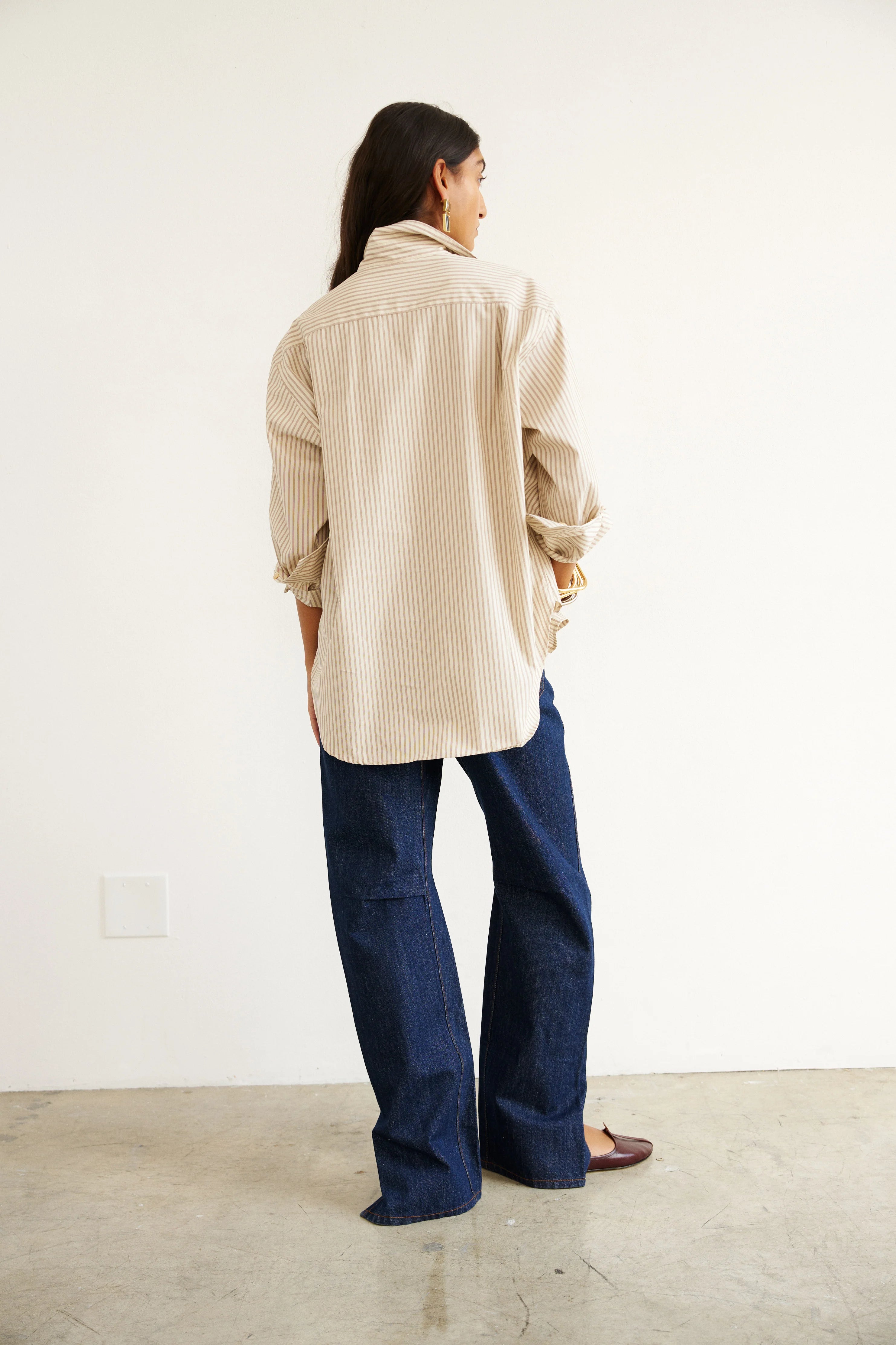 The Weekend Shirt in Chianti Stripe