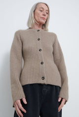 Rasa Cardigan in Beige Melange