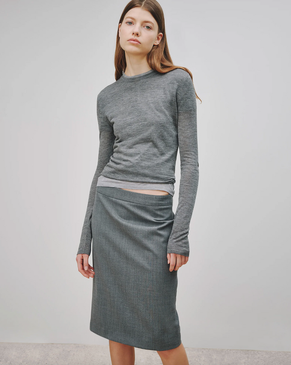 Candice Sweater in Dark Grey Melange