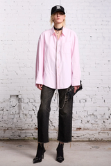 Long Sleeve Button-up in Light Pink