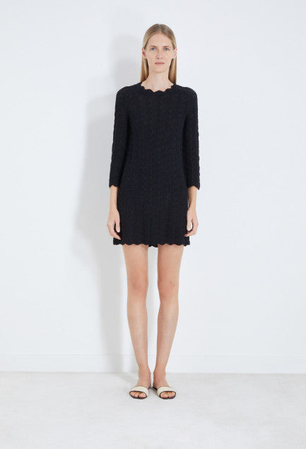 DITU Crochet dress in Black