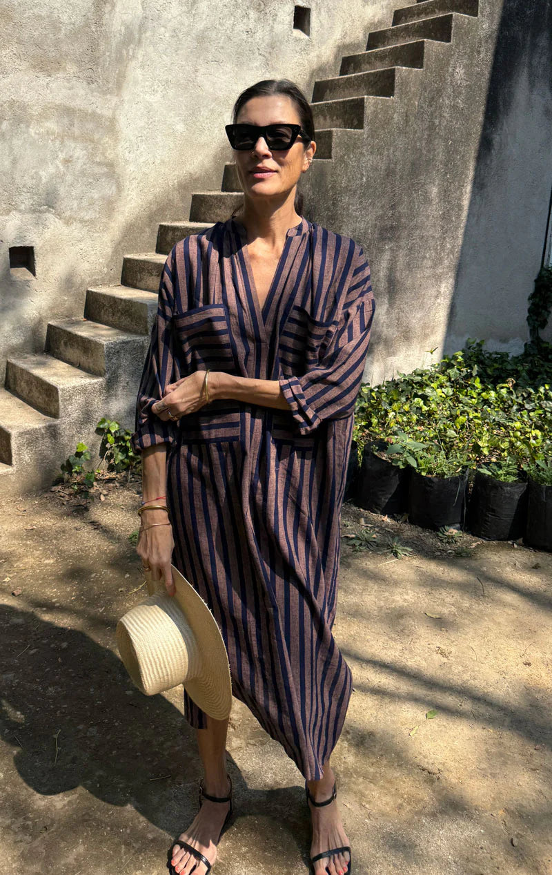 Moroccan Graphic Pocket caftan