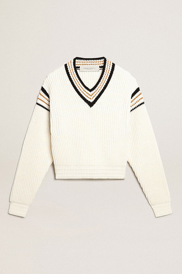 College Knit Cotton Sweater