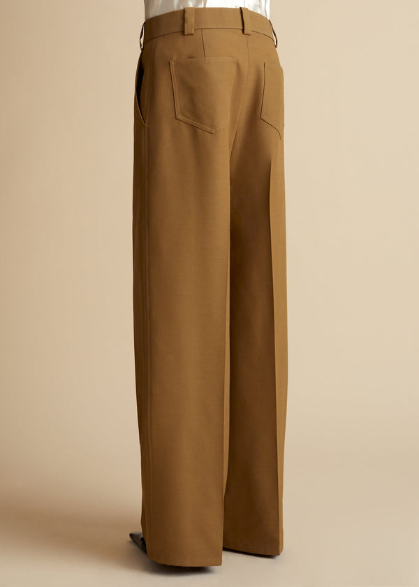 Ian Wide-Leg Pant in Olive