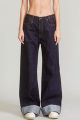 R13 Lisa Baggy Jean in Bolton Rinse